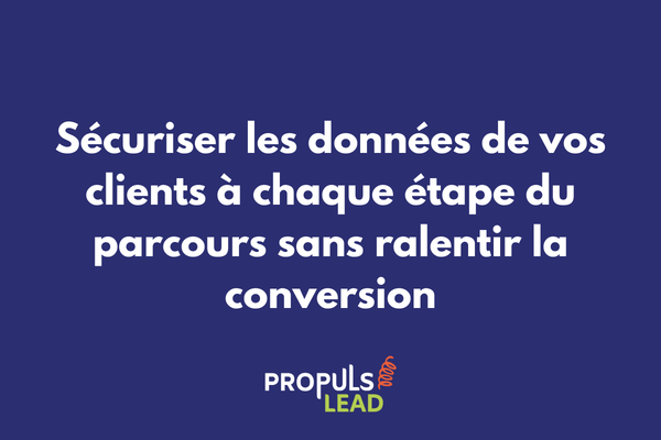 Représentation visuelle de la sécurisation des données à chaque étape du parcours client dans un tunnel de vente digital