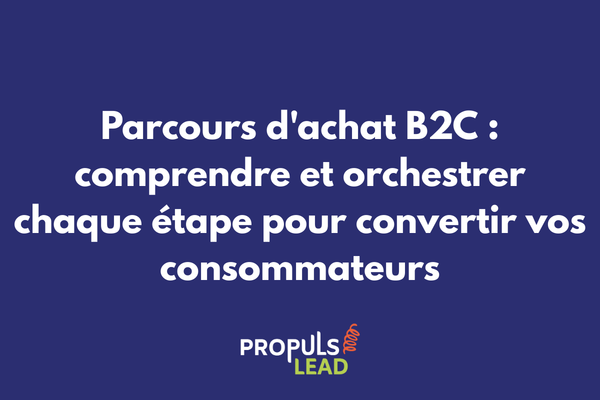 Parcours d'achat B2C illustrant les étapes émotionnelles et rationnelles du consommateur