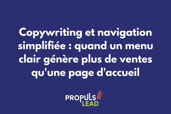 Menu de navigation simplifié avec labels explicites et hiérarchie claire comparé à un menu confus