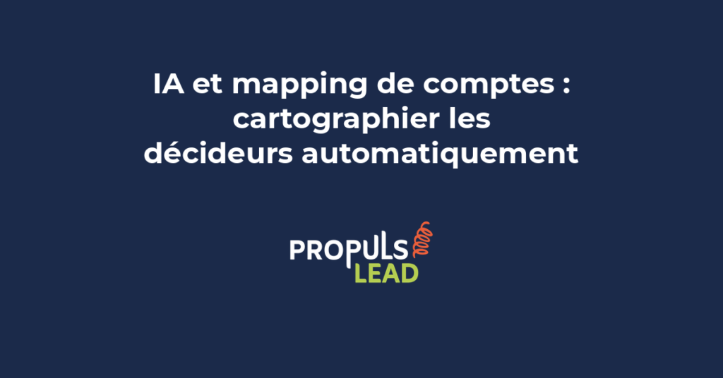 Organigramme d'entreprise généré par intelligence artificielle montrant les décideurs clés pour une stratégie ABM