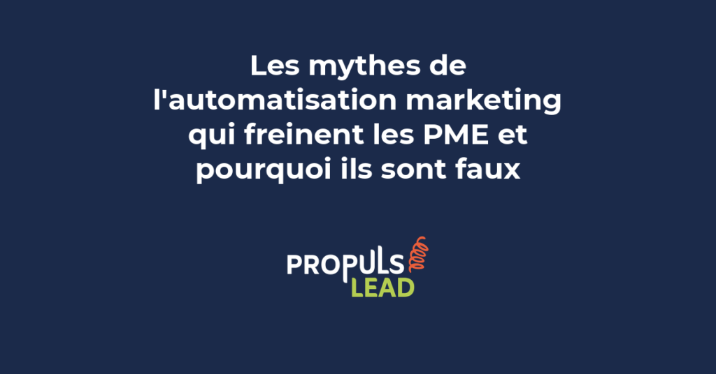 Une illustration montrant trois mythos croisés avec un trait rouge, symbolisant le démantèlement des fausses croyances sur l'automatisation marketing