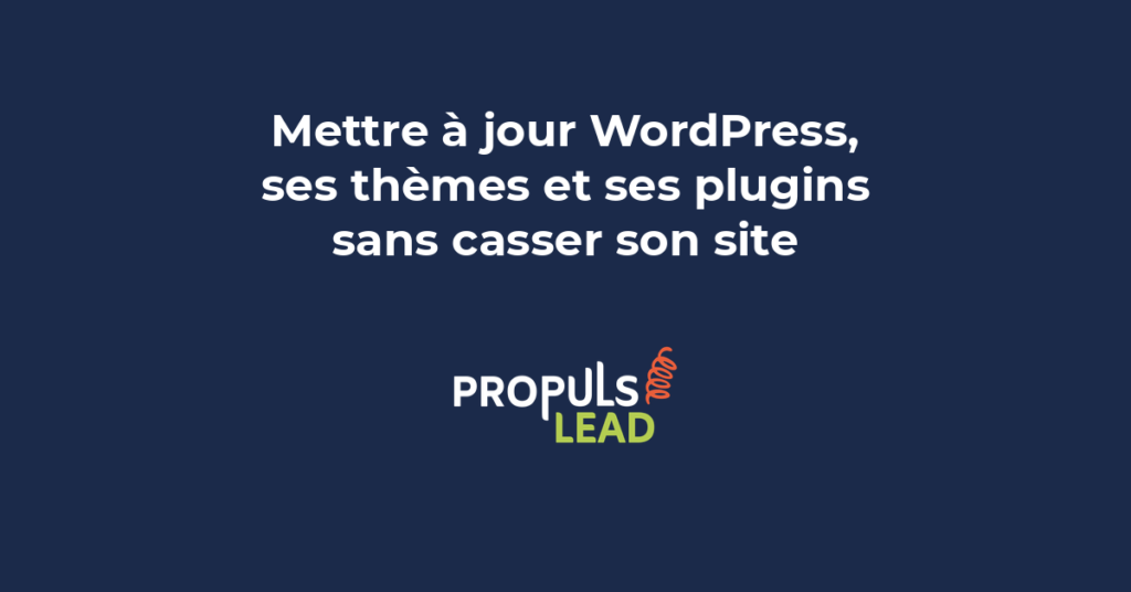 Méthode de mise à jour sécurisée de WordPress avec ordre correct pour le coeur thèmes et plugins et vérification de compatibilité