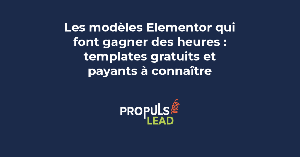 Bibliothèque de modèles Elementor avec templates gratuits et payants pour sites WordPress professionnels