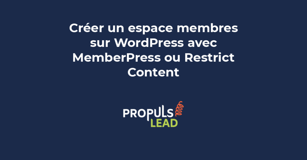 Espace membres WordPress avec interface de gestion des accès et contenus réservés aux abonnés pour PME