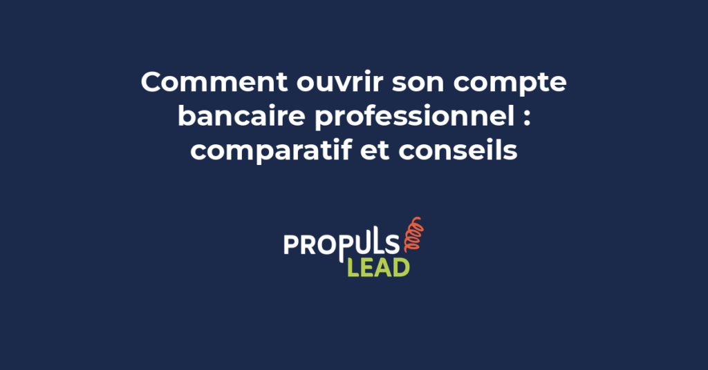 Comparatif des offres bancaires professionnelles avec logos des banques, cartes et frais associés