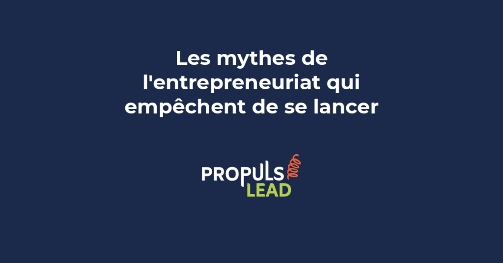 Comparaison entre mythes et réalité de l'entrepreneuriat avec ampoules symbolisant les idées reçues