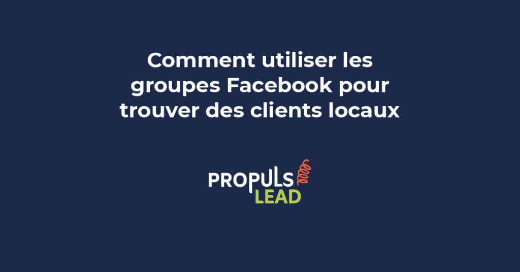 Un entrepreneur consulte Facebook Groups sur son téléphone, écran montrant un groupe local actif avec de nombreux commentaires