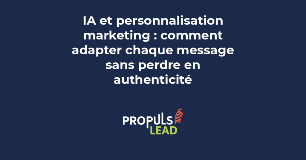 Schéma illustrant le processus de personnalisation marketing par intelligence artificielle avec segmentation données et messages adaptés