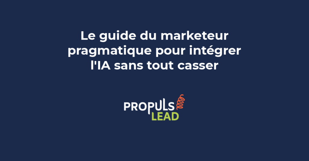 Feuille de route progressive pour intégrer l'intelligence artificielle dans le marketing d'une PME avec les étapes diagnostic pilote et déploiement