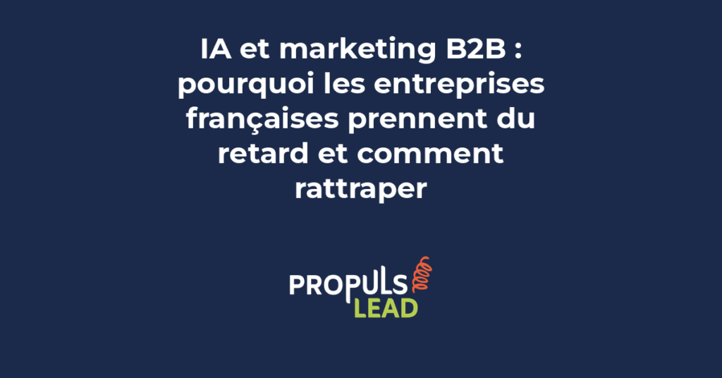 Graphique comparatif du taux d'adoption de l'IA marketing en France par rapport aux autres pays européens avec plan de rattrapage