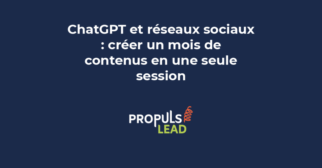 ChatGPT réseaux sociaux LinkedIn Instagram Facebook TikTok contenu marketing