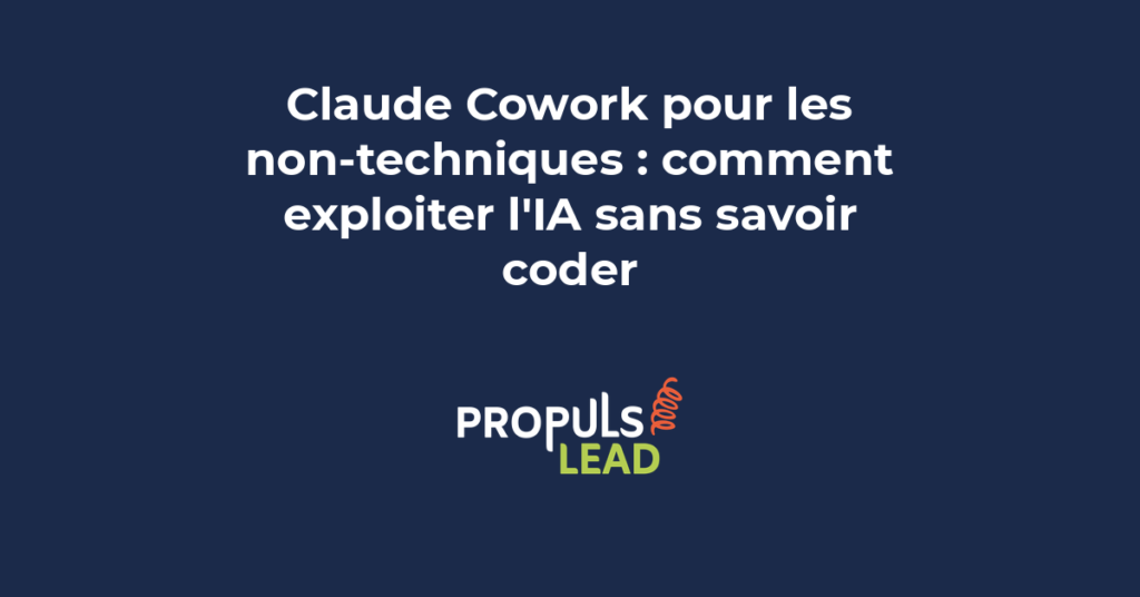 Utilisateur non technique travaillant avec Claude Cowork sur des tâches marketing sans code ni compétence développeur