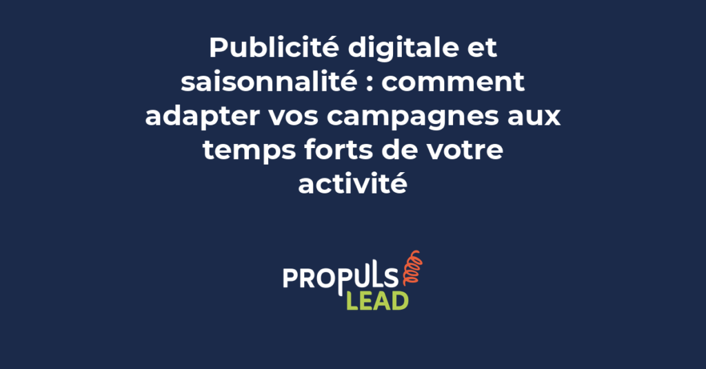 Calendrier avec pics d'activité commerciale et campagnes publicitaires réparties selon les saisons