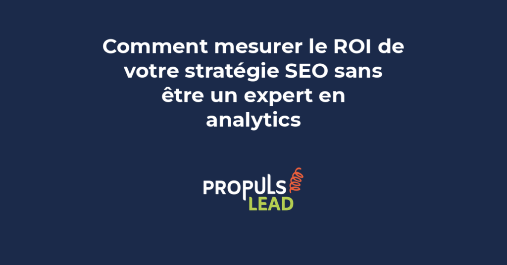 tableau de bord analytics montrant le retour sur investissement SEO pour une PME