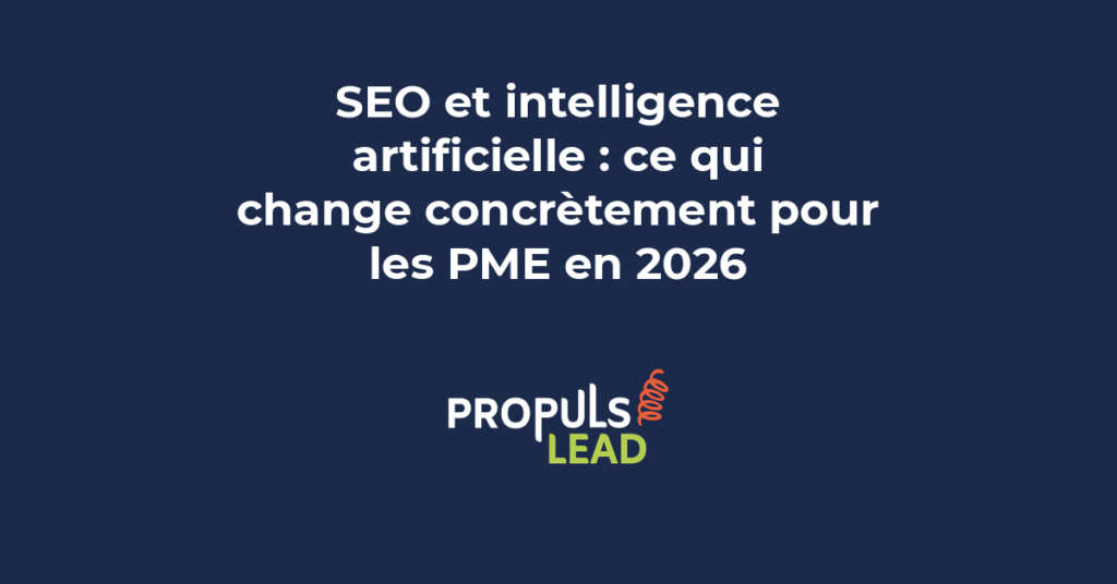 Interface de recherche Google avec résultats enrichis par intelligence artificielle montrant l'impact sur le SEO des PME