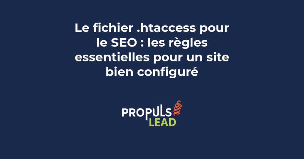 fichier htaccess seo règles essentielles configuration site web PME