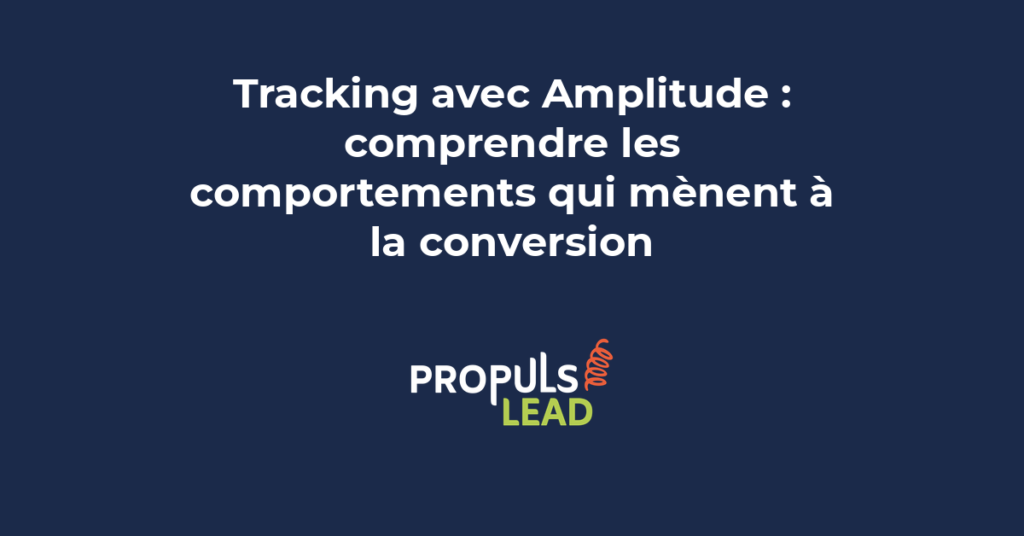 Interface Amplitude montrant l'analyse comportementale des conversions dans un tunnel de vente