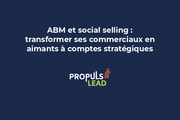 Commercial partageant du contenu pertinent sur LinkedIn pour attirer des comptes stratégiques