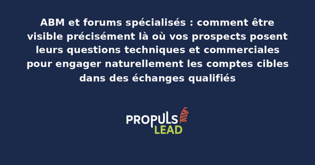Forum professionnel spécialisé sectoriel avec discussions techniques entre praticiens et réponses d'experts identifiés présentant la dynamique communautaire des forums B2B modernes