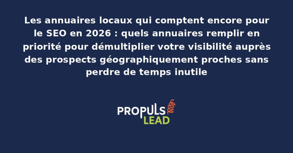 Sélection d'annuaires locaux français les plus influents pour le référencement SEO en 2026 avec icônes des principales plateformes Pages Jaunes Mappy Yelp et annuaires sectoriels
