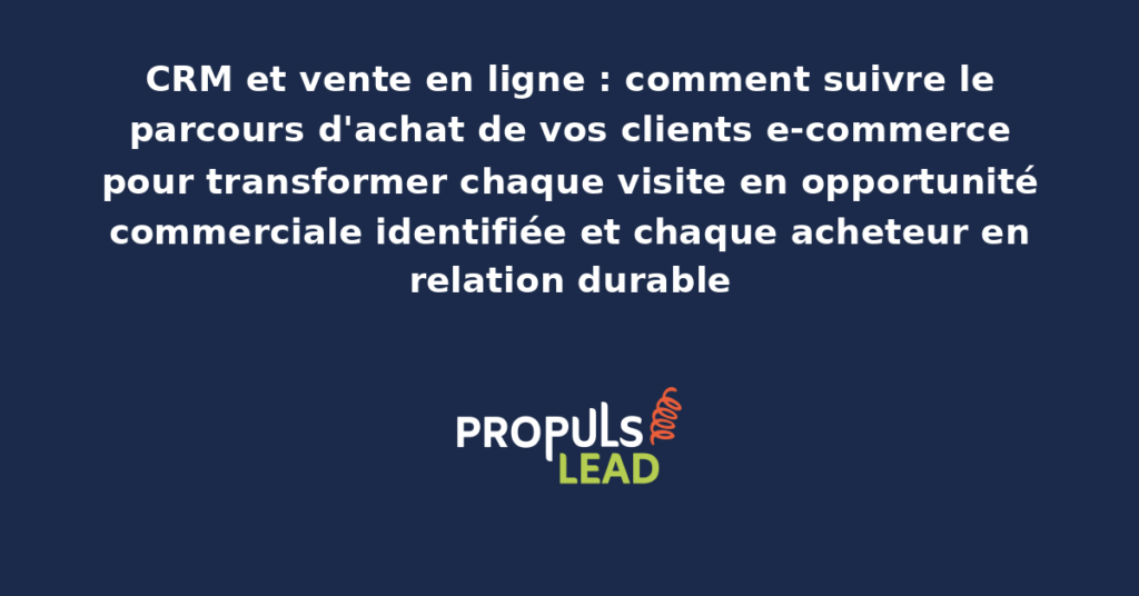 Tableau de bord CRM e-commerce présentant le parcours d'achat client avec étapes de conversion, comportement de navigation et historique d'interactions consolidé