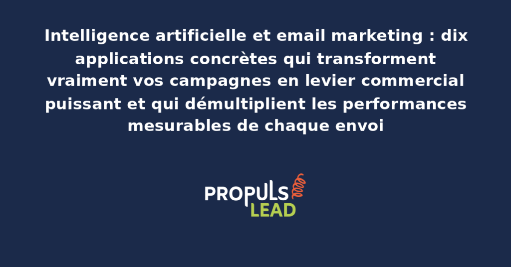 Tableau de bord d'une plateforme d'email marketing intégrant des fonctionnalités d'intelligence artificielle pour la personnalisation, la segmentation prédictive et l'optimisation des envois aux abonnés