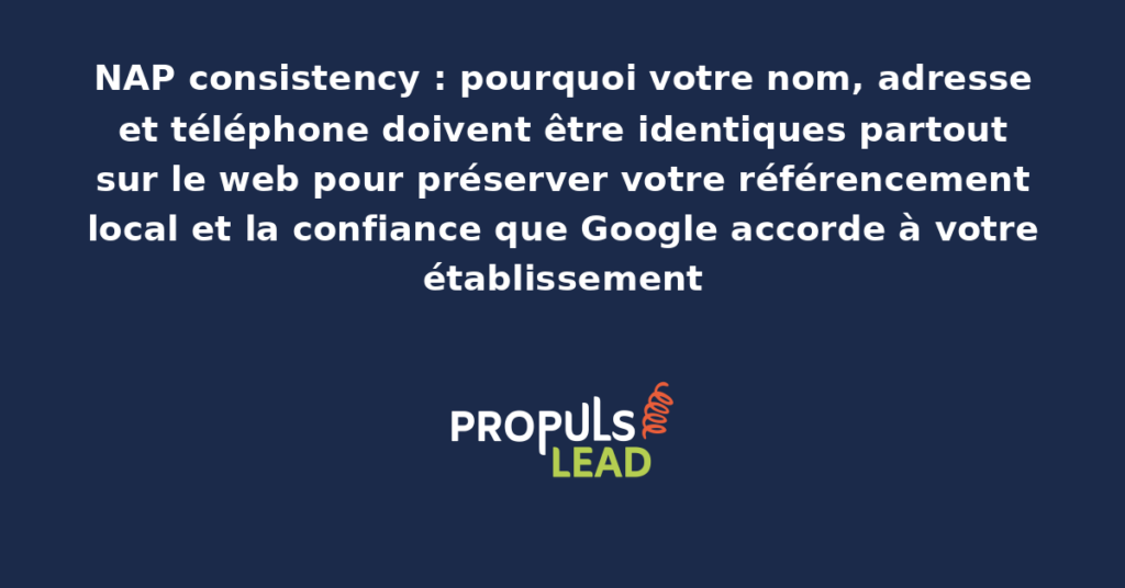 Comparaison de fiches d'entreprise sur différents annuaires en ligne avec mise en évidence de la cohérence des informations NAP nom adresse téléphone pour le SEO local