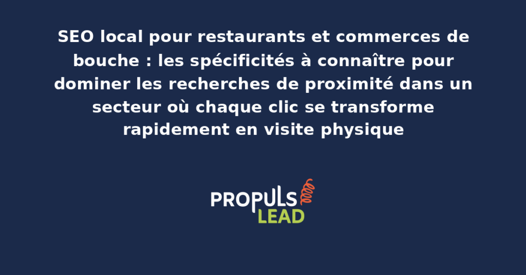 Capture de Google Maps montrant un restaurant correctement référencé localement avec photos appétissantes, avis et menu visible