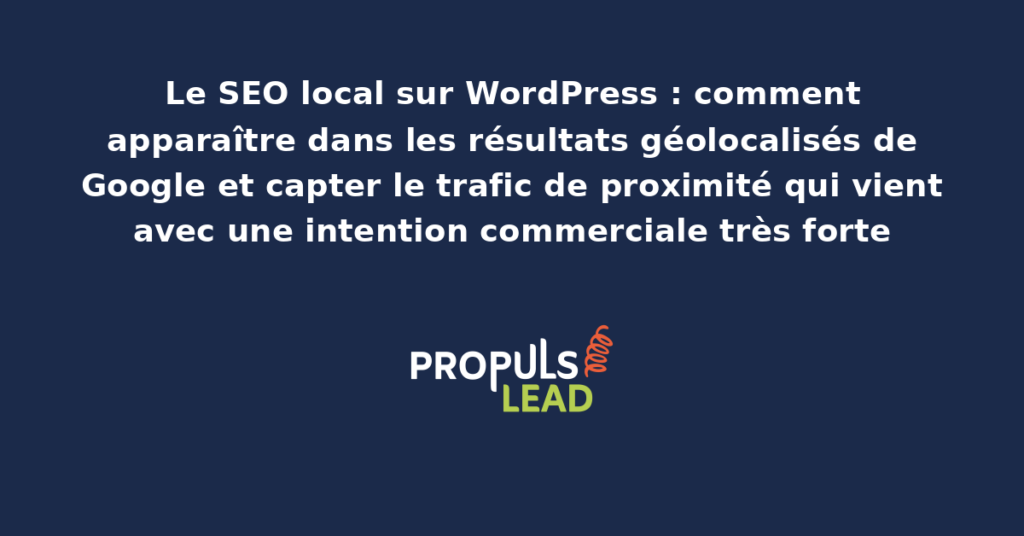 Capture d'un résultat Google Maps local avec fiche d'établissement, avis clients et lien vers le site WordPress correctement référencé localement