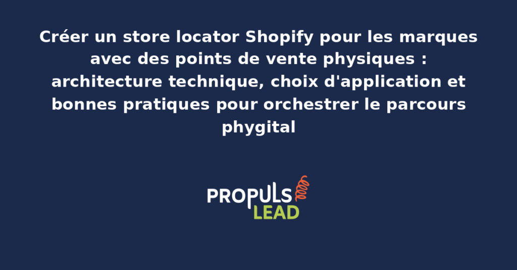 Interface d'un store locator sur une boutique Shopify affichant une carte interactive avec points de vente géolocalisés, filtres par services proposés et fiches détaillées par boutique