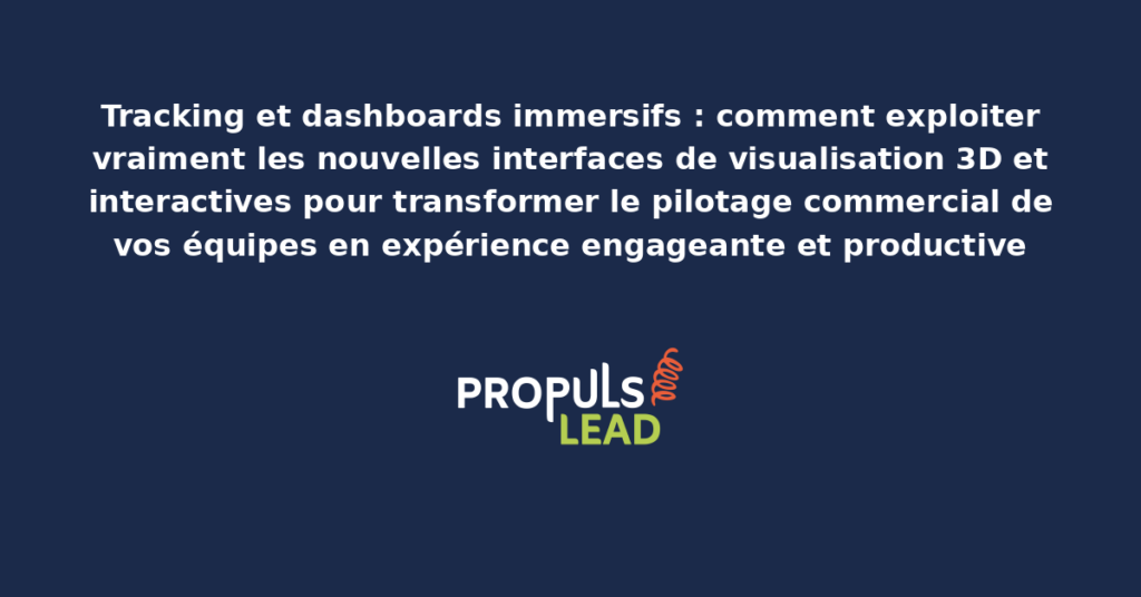 Dashboard immersif tridimensionnel présentant les indicateurs commerciaux d'une équipe de vente avec visualisations interactives navigables et exploration des données en temps réel sur grand écran
