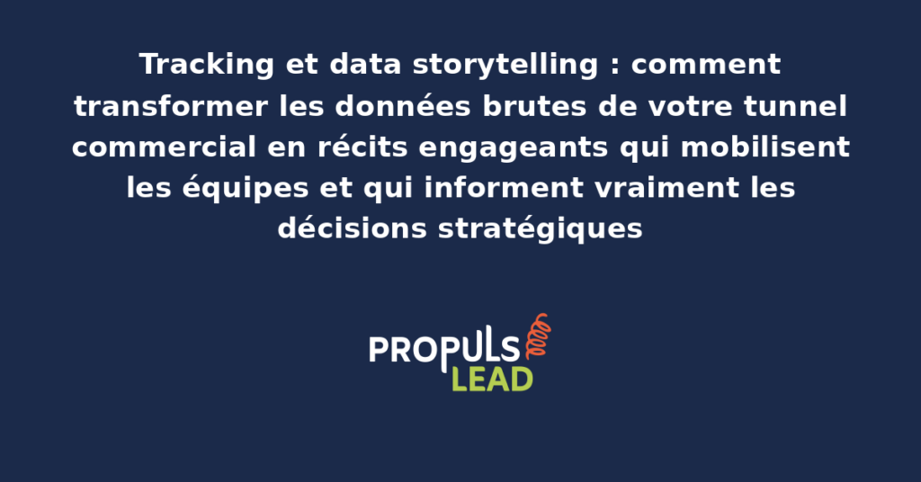 Présentation de data storytelling avec graphiques narratifs présentant l'évolution d'un tunnel commercial à travers une progression structurée et engageante des indicateurs clés