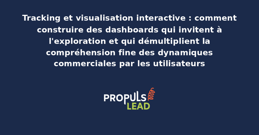 Dashboard interactif présentant les indicateurs commerciaux avec filtres dynamiques, drill-down par segment et capacité d'exploration libre des données par les utilisateurs