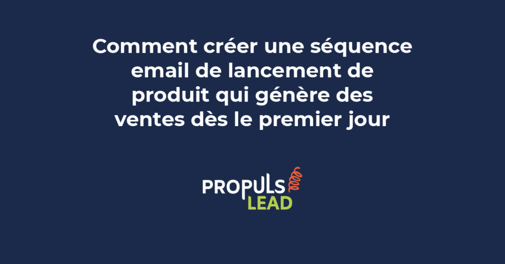 Timeline d'une séquence de lancement produit automatisée montrant les phases de teasing, annonce et relance