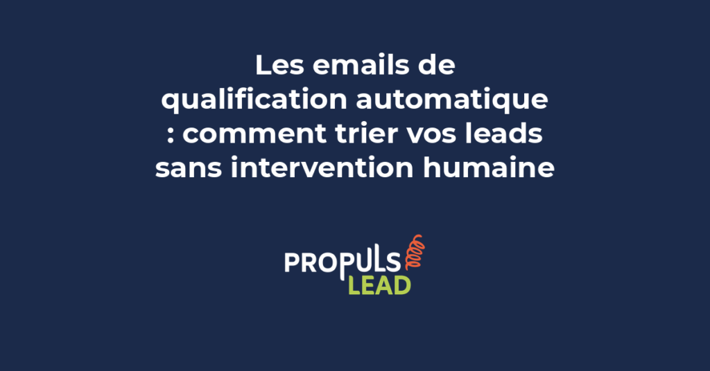 Système de scoring de leads automatisé montrant les critères, les points et les seuils de qualification