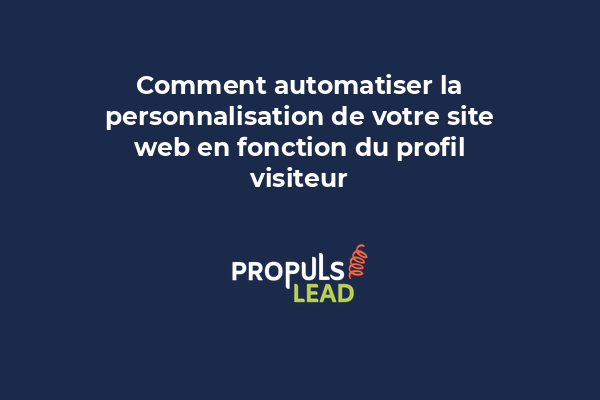 Écran d'ordinateur montrant un site web personnalisé avec différents contenus pour différents visiteurs