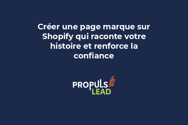 Page À propos d'une marque Shopify avec vidéo, texte et photos de fondateurs