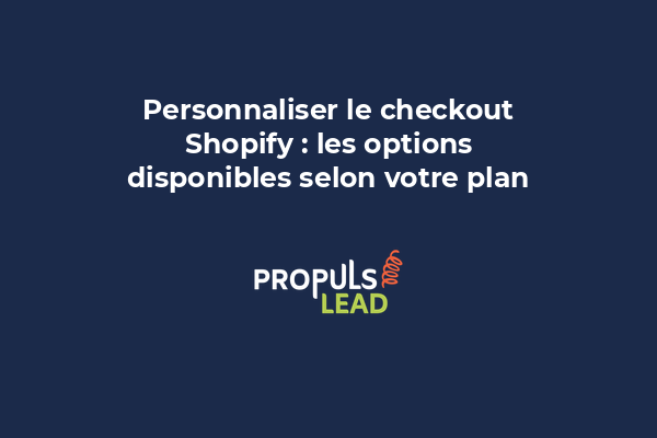 Interface de checkout Shopify personnalisé avec branding et options de paiement multiples