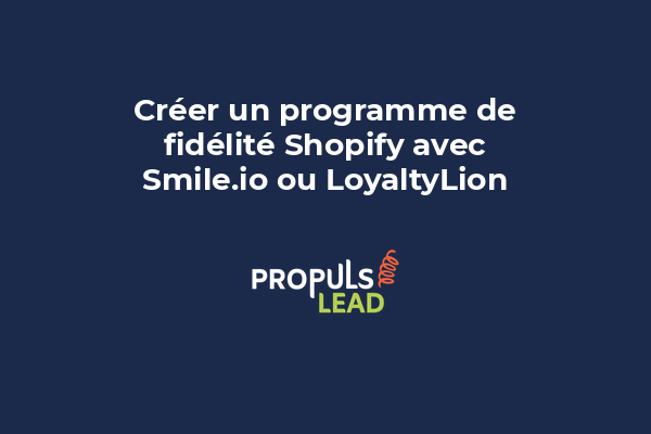 Interface de gestion d'un programme de fidélité Shopify avec points de récompense, niveaux clients et écran de partage par référent