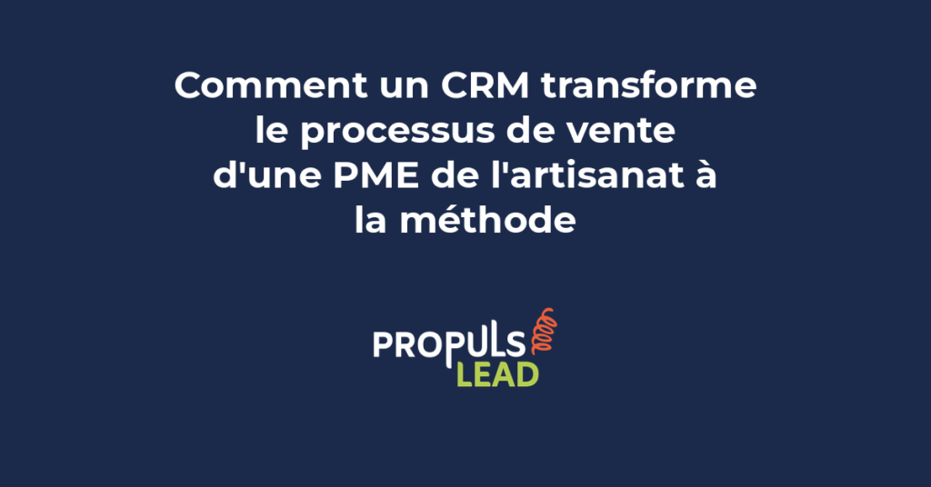 Photo d'un écran affichant un pipeline CRM avec des opportunités classées par étape de vente