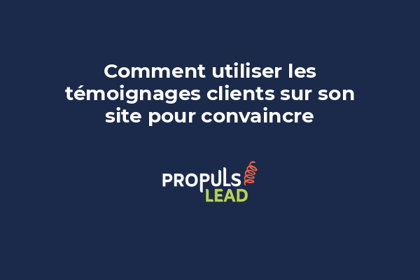 Témoignage client avec photo et citation