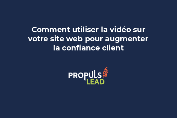 Écran affichant une vidéo de présentation de service avec témoignage client