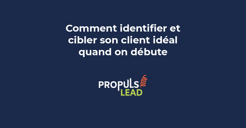 Méthode pour identifier et cibler son client idéal quand on débute son activité avec création de persona et segmentation