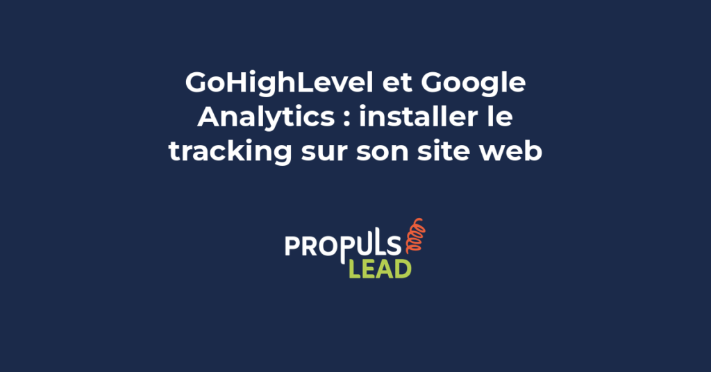 Dashboard Google Analytics affichant le trafic d'un site GoHighLevel avec conversion tracking