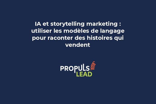 Narratif d'une histoire marketing avec arcs émotionnels et visuels de personnages
