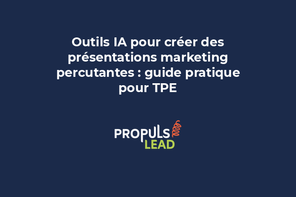 Capture d'écran d'une présentation colorée générée par IA avec graphiques et texte aligné professionnellement