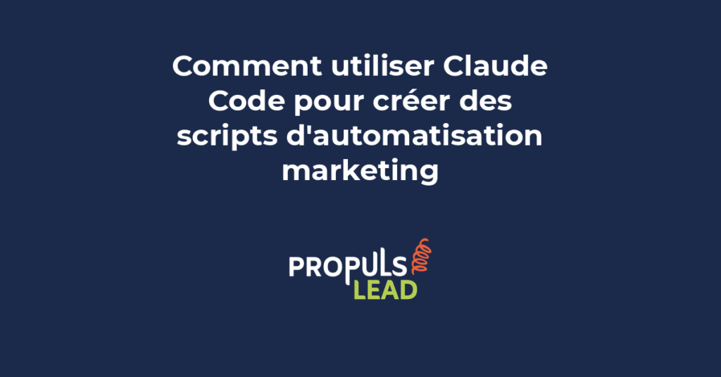 Script d'automatisation marketing créé avec Claude Code affichant du code Python pour collecter et traiter des données campagnes