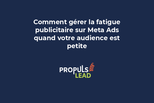 Écran montrant un graphique de performance d'annonces Meta avec taux de clics en baisse