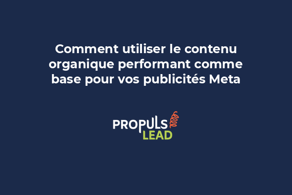 Collage montrant un post Facebook organique transformé en annonce publicitaire avec annotations visuelles