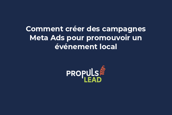 Photo d'une foule à un événement avec superposition du logo Facebook et symboles géographiques